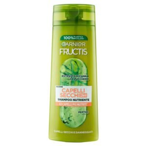 Garnier Fructis 2-in-1-Shampoo für trockenes und beschädigtes Haar, reparierende Wirkung, mit Zuckerrohr-Extrakt, 250 ml