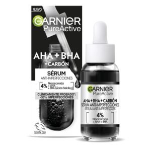 Garnier PureActive AHA+BHA Anti-Unvollkommenes Gesichtsserum mit Kohle, 30 ml
