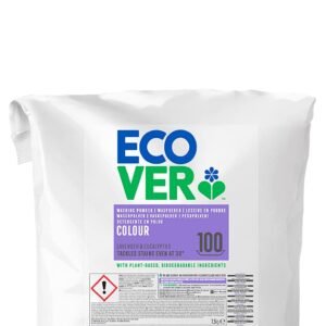 Ecover Color Waschpulver Konzentrat Lavendel, Colorwaschmittel mit pflanzenbasierten Inhaltsstoffen, Waschmittel Pulver für reine Buntwäsche, (7.5 kg / 100 Waschladungen)