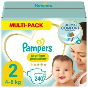 Pampers Baby Windeln Große 2 (4-8kg) Premium Protection, Mini, 240 Stück,
