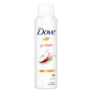 Dove Anti Transpirant Deo-Spray go fresh Apfelduft schützt 48 Stunden vor Körpergeruch und Achselnässe mit ¼ Pflegecreme 150 ml