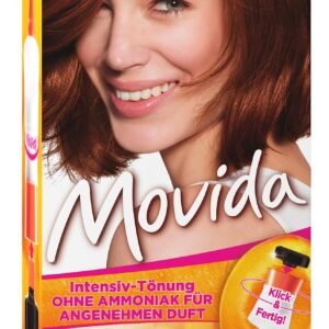 Garnier Tönung, Pflege-Creme, Intensiv-Tönung Haarfarbe, für leuchtende Farben, auch für graues Haar, ohne Ammoniak, Movida, 22 Rotkupfer, 3er Pack