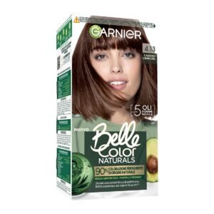 Garnier Permanente Coloration Belle Color Naturals, für eine leuchtende Farbe bis zu 8 Wochen, ohne Ammoniak zu 90% natürlichen Ursprungs, Hellbraun 4.13