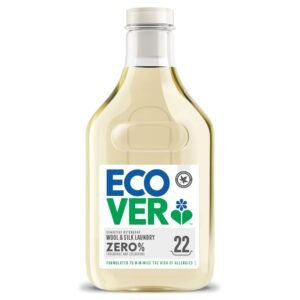 Ecover Non-Bio ZERO Woll- und Feinwaschmittel, Flüssigwaschmittel, Feinwaschmittel für Allergiker und empfindliche Babyhaut, 22 Ladungen, 1L