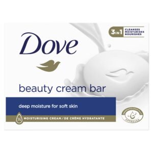 Dove Waschstück Beauty Cream Bar mit 1/4 Feuchtigkeitscreme für weiche und geschmeidige Hände