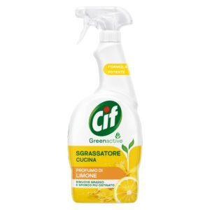 Cif Entfetter für die Küche, Universal-Fettlöser mit ätherischem Öl aus Zitrone, 650 ml, für Induktion, Herde und Fliesen, 100% natürliche Reinigungsmittel
