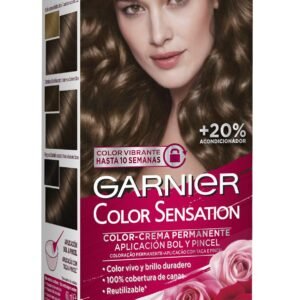 Garnier Color Sensation Coloración Permanente E Intensa Reutilizable Con Bol Y Pincel - 5.0 Castaño Luminoso