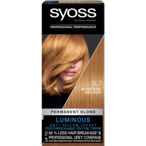 Syoss Permanent Coloration Haarfärbemittel, 8.7 Honigblond 115 ml