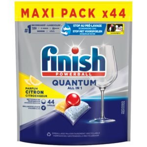 Finish Quantum All in One Citroen Spülmaschinentabletten - 44 Kapseln 6er Pack