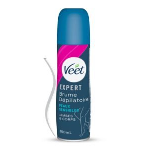 Veet Easy Spray Haarentfernungscreme Sensitive 150ml, 1er Pack (1 x 150 ml)