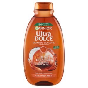 Garnier Shampoo Ultra Süß Kokosöl und Kakaobutter, Shampoo für krauses Haar, 300 ml