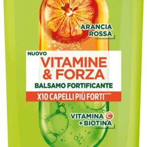 Garnier Fructis Stärkender Conditioner für brüchiges Haar, gegen Haarbruch, für kräftiges und gesundes Haar, mit Vitamin C und Biotin, Vitamine & Stärke, 200 ml