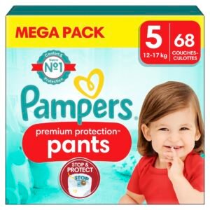 Pampers Premium Protection Windeln, Große 5, 68 Höschen, 12 kg  17 kg, Pampers Nr. 1 für Komfort und Halt, einfach anzuziehen
