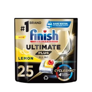 Finish Ultimate Plus Lemon Spülmaschinenkapseln, 25