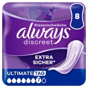 Always Discreet Inkontinenzeinlagen Für Frauen Ultimate Tag 8 Stück Extra Sicher & Diskret