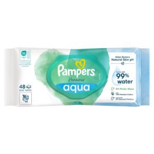 Pampers Harmonie Aqua Baby Feuchttücher plastikfrei, 1er Pack (1 x 1