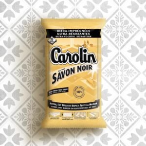 Carolin Reinigungstücher, schwarze Seife, 4 x 15 Stück