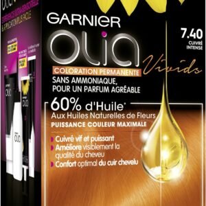 Garnier Olia, permanente Öl-Haafarbe, ohne Ammoniak, Farbe: Kupfer