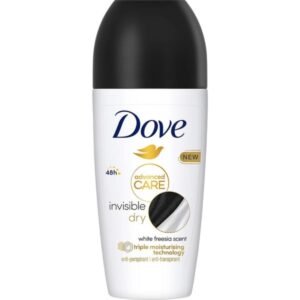 Advanced Care Deo Roll-On Invisible Dry Pack, Anti-Transpirant Schutz, 48 Stunden Schutz, 50 ml x 2 Anti-Transpirant Deodorant, Roll-On Dove Advanced Care, Invisible Dry, 50 ml