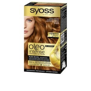 Syoss Oleo Intense 7-77 Vibrierendes Kupfer - Permanente Färbung ohne Ammoniak - Friseurergebnisse - Professionelle Grauabdeckung