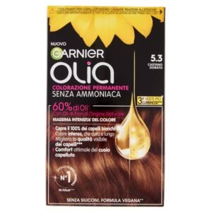 Garnier Olia Haarfarbe, ohne Ammoniak, deckt weißes Haar, Goldbraun