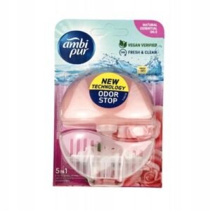 Ambi Pur 5in1 Wild Rose & Pink Grapefruit Toilettenblock Starter-Kit 1 Stück