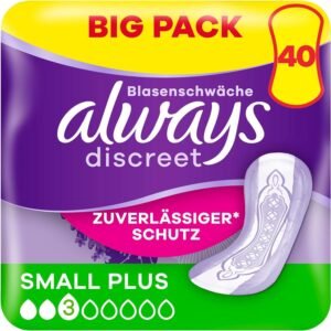 Always Discreet Inkontinenzeinlagen Für Frauen Normal 40 Stück Rundumschutz Unglaubliche Diskretion