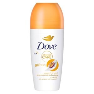 Dove, Advanced Care Passion Fruit, Deodorant Roll-On mit dreifacher feuchtigkeitsspendender Wirkung, Antitranspirant-Deodorant, Schutz bis zu 48 Stunden, Deodorant für Damen und Herren, 6 Stück à 50