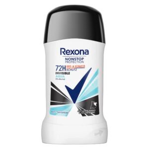 Rexona Nonstop Protection Deo Stick Invisible Aqua Anti Transpirant mit 72 Stunden Schutz vor Schweiß und Körpergeruch 50 ml