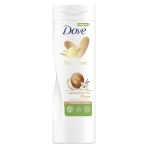 Dove Body Love Body Lotion Verwöhnende Pflege Körperlotion für trockene Haut mit Sheabutter und Vanilleduft 400 ml 1 Stück