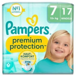 Pampers Premium Protection Große 7, Windeln x17, 15+ kg (17 Stk)