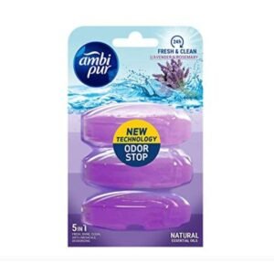 Ambi Pur - Fresh & Clean Toilettenblock Nachfüllung Lavendel & Rosmarin - 3 x 55 ML