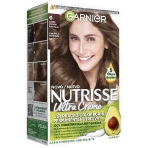 Garnier Nutrisse Creme Coloración Permanente Con Mascarilla Nutritiva De Cuatro Aceites - Rubio Oscuro 6