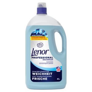 Lenor Professional Weichspüler, 200 Waschladungen, 4 l, Aprilfrisch, Unwiderstehliche Weichheit und langanhaltende Frische, für den professionellen Gebrauch