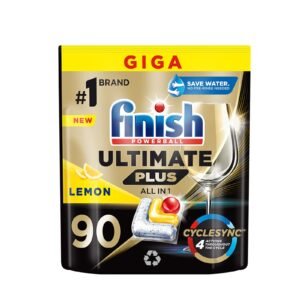 Finish Ultimate Plus Lemon Spülmaschinenkapseln, 90 Stück
