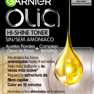 Garnier Olia Permanente Haarfarbe, ohne Ammoniak, Toner 10.1