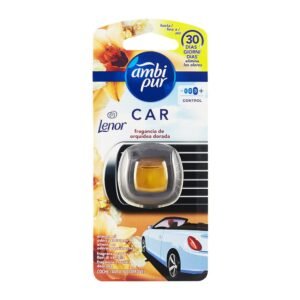 Ambipur Car Lufterfrischer fürs Auto, Gold und Vanilleblüten, 1 Diffusor für 30 Tage