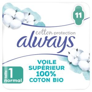 always Ultra Binde Cotton Protection Normal mit Flügeln 11 - Magic Paper