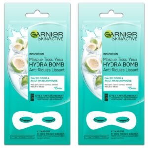 Garnier Skinactive Hydrabomb Augenmaske, kratzfest, glättend, 6 g, 2 Stück
