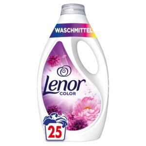 LENOR Flüssigwaschmittel Colorwaschmittel 25 Waschladungen, Amethyst Blütentraum, Langanhaltende Frische, Geruchsentfernung Bei Kaltwäsche