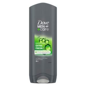 Dove Men+Care 3-in-1 Duschgel Extra Fresh Duschbad für Körper, Gesicht und Haar mit 24 Stunden Pflege Effekt 250 ml