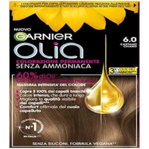 Garnier Olia Haarfarbe ohne Ammoniak, deckt 100% des weißen Haares ab, hellbraun