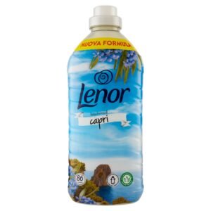 Lenor Weichspülerkonzentrat, 86 Waschgänge, Atmosphäre D'Italia Capri, langanhaltende Frische und Weichheit pflanzlichen Ursprungs, duftende Bettwäsche bis zu 1 Woche