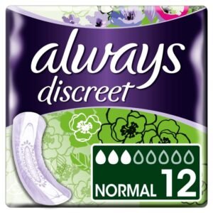 Always Discreet Servietten Normal für Blasenschwäche und Inkontinenz 2er pack (2 x 12)