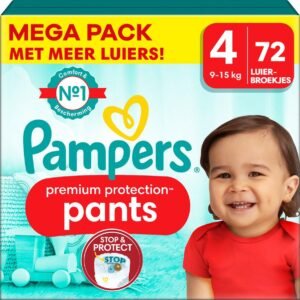 Pampers - Premium Protection Pants - Große 4 - Mega Pack - 72 Stück - 9/15 KG