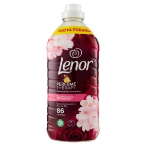 Lenor Weichspülerkonzentrat, 86, Jasmin, Scharlachrot, langanhaltende Frische und Weichheit pflanzlichen Ursprungs, duftende Bettwäsche bis zu 1 Woche