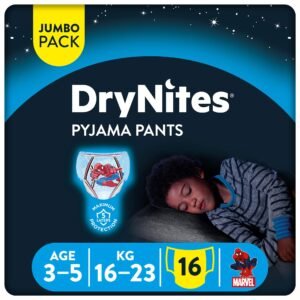Huggies DryNites Nachthöschen, für Jungen, 3-5 Jahre (16-23 kg), 2 x 16 Stück