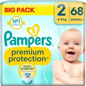 Pampers Premium Protection BIG PACK, Midi, Windeln Große 3 (6kg-10kg), 58 Stück