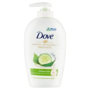 Dove, Flüssigseife für die Hände, feuchtigkeitsspendend, erfrischend, entfernt effektiv Schmutz und Bakterien, mit +5 feuchtigkeitsspendenden Wirkstoffen, Formel 99% biologisch abbaubar, 6 Stück à 250