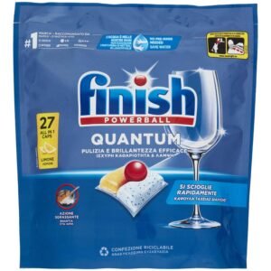 Finish Geschirrspülmittel Tabs Quantum, Lemon, 27 Stück